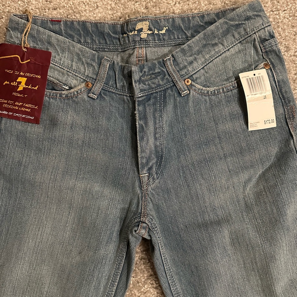 7 For All Mankind Light Blue Women's Boot Cut Jeans